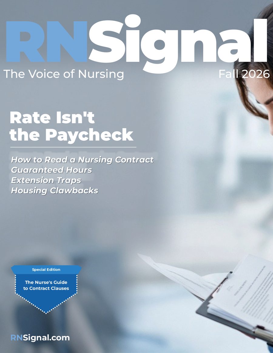 RNSignal Magazine Fall 2026 cover, Rate Isn't the Paycheck